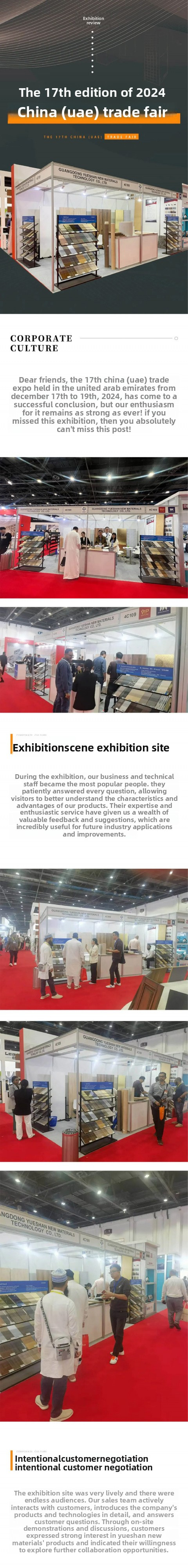 展会回顾2024年第十七届中国 阿联酋贸易博览会Exhibition Review The 17th China-UAE Trade Fair 2024